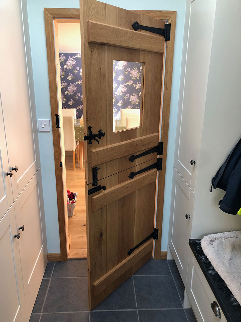 Ledge and Brace Bespoke Oak Stable Door | Bespoke Furniture Norfolk gallery image 6